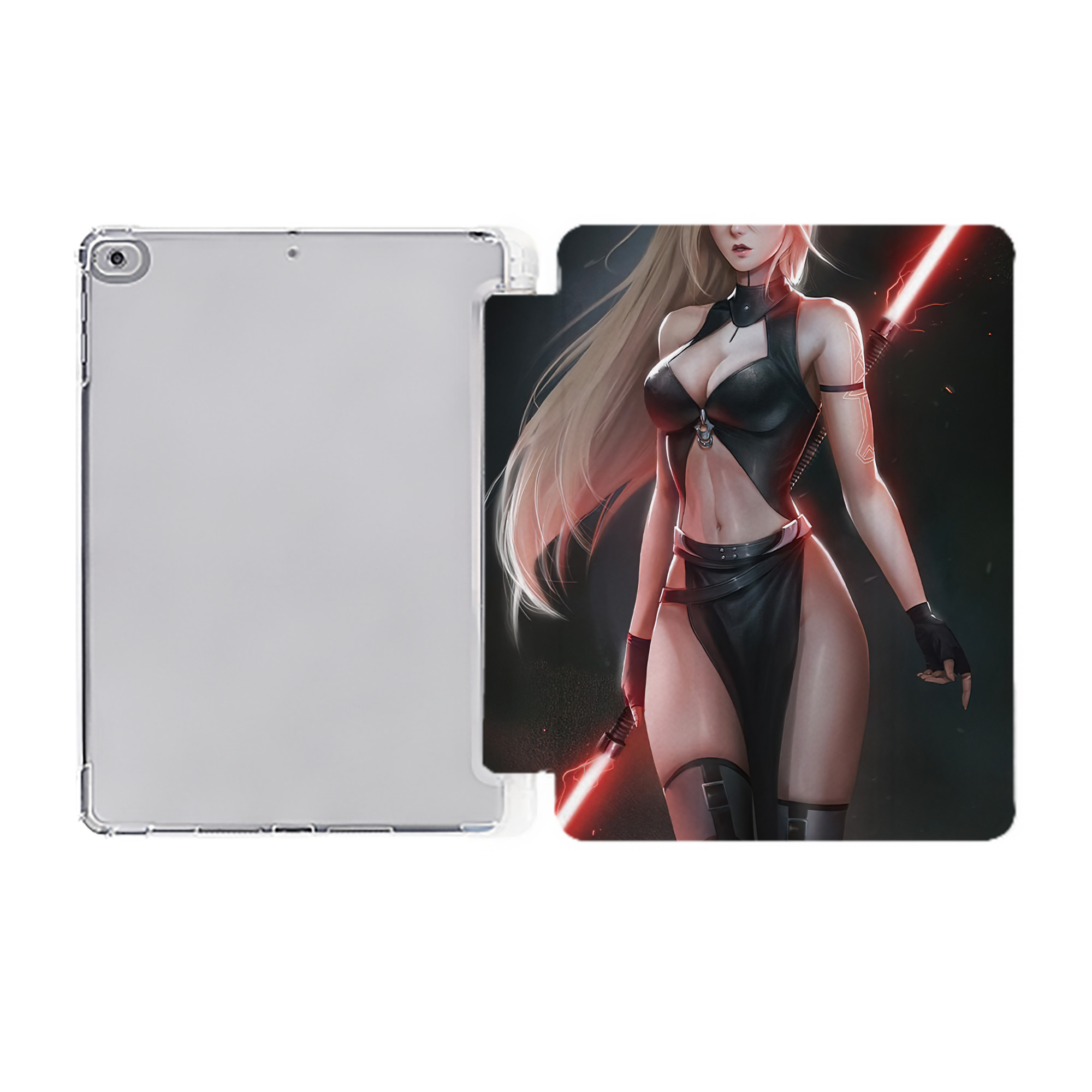 （画像用） スター・ウォーズ Star Wars IPad ケース ペン収納付き 三つ折りスタンド PUレザー×シリコン 対応機種9.5/10.5/10.9インチ